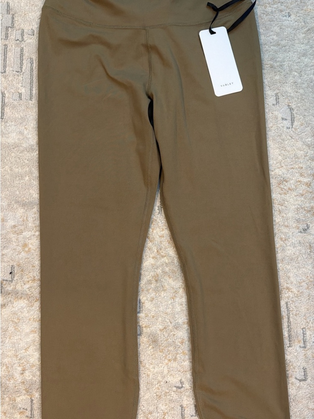 Varley Olive Green High-Waist Performance Leggings